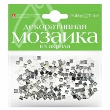 Мозаика декоративная из акрила 4Х4 ММ,200 ШТ., серый, Арт. 2-335/15