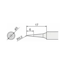 Жало для паяльника Goot PX-60RT-SB